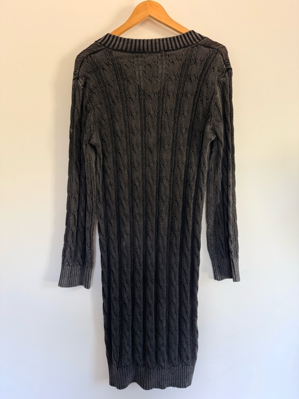 Sadie & Sage Cable Knit Sweater Dress | Gray | Size Small | NWOT - Picture 3 of 4
